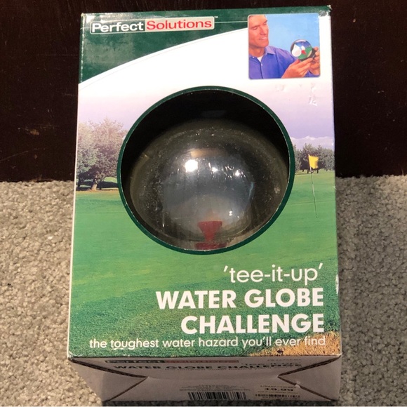 Perfect Solutions Tee-It-Up Golf Water Globe Challenge, Tough Water Hazard Game - Picture 1 of 6